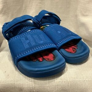 Adidas Adilette 2.0 Pharrell Williams Hu Blue Men’s Sandals Shoes FU7613 Size 9